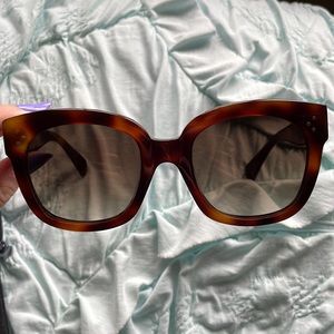 Celine Square Tortoise Sunglasses